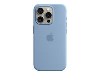 Apple - Coque de protection pour téléphone portable - compatibilité avec MagSafe - silicone - bleu hivernal - pour iPhone 15 Pro MT1L3ZM/A