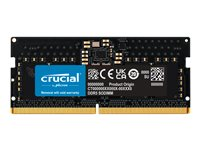Crucial - DDR5 - module - 8 Go - SO DIMM 262 broches - 5200 MHz / PC5-41600 - CL42 - 1.1 V - on-die ECC CT8G52C42S5