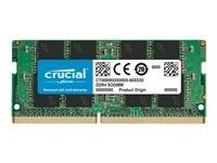 Crucial - DDR4 - module - 8 Go - SO DIMM 260 broches - 2400 MHz / PC4-19200 - CL17 - 1.2 V - mémoire sans tampon - non ECC CT8G4SFS824A