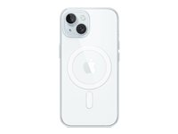 Apple - Coque de protection pour téléphone portable - compatibilité avec MagSafe - polycarbonate - clair - pour iPhone 15 MT203ZM/A
