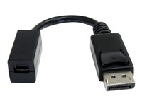 StarTech.com Adaptateur de câble vidéo 15 cm DiplayPort vers Mini DisplayPort – M/F - Adaptateur DisplayPort - DisplayPort (M) pour Mini DisplayPort (F) - 15.2 cm - moulé - pour P/N: SV231DPU, SV231DPUA DP2MDPMF6IN