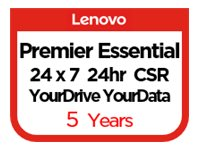 Lenovo Committed Service Essential Service + YourDrive YourData + Premier Support - Contrat de maintenance prolongé - pièces et main d'oeuvre - 5 années - sur site - 24x7 - temps de réponse : 4 h - délai de réparation : 24 heures - pour ThinkSystem SR650 V2 7Z73 5PS7A68003