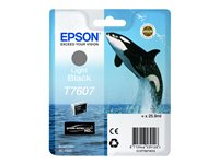 Epson T7607 - 26 ml - noir clair - original - blister - cartouche d'encre - pour SureColor P600, SC-P600 C13T76074010