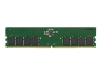 Kingston ValueRAM - DDR5 - module - 16 Go - DIMM 288 broches - 4800 MHz / PC5-38400 - CL40 - 1.1 V - mémoire sans tampon - non ECC KVR48U40BS8-16