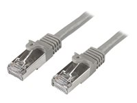 StarTech.com Câble réseau Cat6 blindé SFTP sans crochet de 50 cm - Cordon Ethernet RJ45 anti-accroc - Câble patch Mâle / Mâle - Gris - Cordon de raccordement - RJ-45 (M) pour RJ-45 (M) - 50 cm - SFTP - CAT 6 - moulé, sans crochet - gris N6SPAT50CMGR