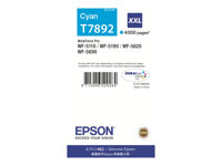 Epson T7892 - 34.2 ml - taille XXL - cyan - original - cartouche d'encre - pour WorkForce Pro WF-5110DW, WF-5190DW, WF-5190DW BAM, WF-5620DWF, WF-5690DWF, WF-5690DWF BAM C13T789240