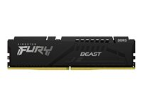 Kingston FURY Beast - DDR5 - kit - 32 Go: 2 x 16 Go - DIMM 288 broches - 5200 MHz / PC5-41600 - CL40 - 1.25 V - mémoire sans tampon - on-die ECC - noir KF552C40BBK2-32