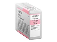 Epson T8506 - 80 ml - Magenta vif clair - original - cartouche d'encre - pour SureColor SC-P800 C13T85060N