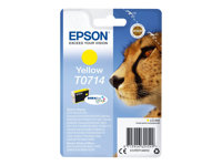 Epson T0714 - 5.5 ml - jaune - original - cartouche d'encre - pour Stylus DX9400, SX115, SX210, SX215, SX218, SX415, SX515, SX610; Stylus Office BX310, BX610 C13T07144012