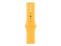 Apple - Bracelet pour montre intelligente - 45 mm - M/L (s'adapte aux poignets de 160 - 210 mm) - jaune soleil MWMX3ZM/A