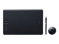 Wacom Intuos Pro Moyen - Numériseur - 22.4 x 14.8 cm - multitactile - électromagnétique - sans fil, filaire - USB, Bluetooth - noir PTH-660-S