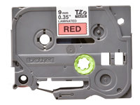 Brother TZe-421 - Adhésif standard - Noir sur rouge - Rouleau (0,9 cm x 8 m) 1 cassette(s) ruban laminé - pour Brother PT-D210, D600, H110; P-Touch PT-1005, 1880, E800, H110; P-Touch Cube Plus PT-P710 TZE421