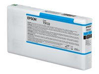 Epson T9132 - 200 ml - cyan - original - cartouche d'encre - pour SureColor SC-P5000, SC-P5000 STD Spectro, SC-P5000 Violet, SC-P5000 Violet Spectro C13T913200