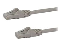 StarTech.com Câble réseau Cat6 Gigabit UTP sans crochet de 5m - Cordon Ethernet RJ45 anti-accroc - Câble patch Mâle / Mâle - Gris - Cordon de raccordement - RJ-45 (M) pour RJ-45 (M) - 5 m - UTP - CAT 6 - sans crochet - gris N6PATC5MGR