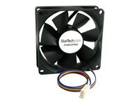 StarTech.com Ventilateur d'Ordinateur 80 mm avec PMW - Connecteur à Modulation d'Impulsion en Durée - 1x Molex Fan Femelle - Ventilateur châssis - 80 mm - noir FAN8025PWM