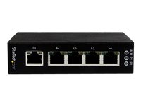 StarTech.com Switch Gigabit Ethernet industriel non géré à 5 ports - Commutateur GbE à montage mural / sur rail DIN - Switch réseau - Commutateur - 5 x 10/100/1000 - de bureau, Montage sur rail DIN, fixation murale - Tension CC IES51000