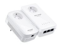 TP-Link TL-WPA8635P KIT - - pont - commutateur 3 ports - 1GbE, HomePlug AV (HPAV) 2.0, IEEE 1901 - Wi-Fi 5 - Bi-bande - Branchement mural TL-WPA8635P KIT