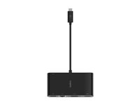 Belkin CONNECT - Multimédia et adaptateur de charge - USB-C - VGA, HDMI - 1GbE AVC004BTBK