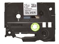 Brother TZe-M931 - Noir sur argent mat - Rouleau (1,2 cm x 8 m) 1 cassette(s) ruban laminé - pour Brother PT-D210, D600, H110, H200; P-Touch PT-1005, H107, P900; P-Touch Cube Plus PT-P710 TZEM931