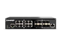 QNAP QSW-M3216R-8S8T - Commutateur - Géré - 8 x 100/1000/2.5G/5G/10GBase-T + 8 x Ethernet 10 Go SFP+ - Montable sur rack QSW-M3216R-8S8T