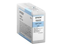 Epson T8505 - 80 ml - cyan clair - original - cartouche d'encre - pour SureColor P800, P800 Designer Edition, SC-P800 C13T850500