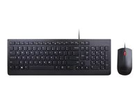 Lenovo Essential Wired Combo - Ensemble clavier et souris - USB - Français 4X30L79894