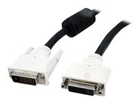 StarTech.com Câble d'extension d'écran Dual Link DVI-D de 2 m - M/F - Rallonge de câble DVI - liaison double - DVI-D (M) pour DVI-D (F) - 2 m - noir DVIDDMF2M