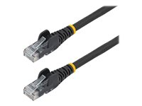 StarTech.com Câble Ethernet CAT6 3m - LSZH (Low Smoke Zero Halogen) - Cordon RJ45 UTP Anti-accrochage 10 GbE LAN - Câble Réseau Internet 650MHz 100W PoE - Noir - Snagless - 24AWG (N6LPATCH3MBK) - Cordon de raccordement - RJ-45 (M) pour RJ-45 (M) - 3 m - 6 mm - UTP - CAT 6 - sans crochet - noir N6LPATCH3MBK