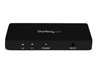 StarTech.com Répartiteur vidéo HDMI 4K à 2 ports - Splitter HDMI 1 x 2 avec boîtier en aluminium - 4K @ 30Hz - Commutateur vidéo/audio - 2 x HDMI - de bureau - pour P/N: SVA5H2NEUA ST122HD4K