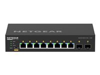 NETGEAR M4250-8G2XF-PoE+ - Commutateur - C3 - Géré - 8 x 10/100/1000 (8 PoE+) + 2 x 10 Gigabit SFP+ - flux d'air côte à côte - Montable sur rack - PoE+ (220 W) GSM4210PX-100EUS