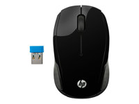 HP 200 - Souris - droitiers et gauchers - optique - sans fil - 2.4 GHz - récepteur sans fil USB - pour HP 20, 22, 24, 27, 460; Pavilion 14, 15, 24, 27, 590, 595, TP01 X6W31AA#ABB