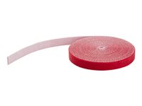 StarTech.com Rouleau de ruban à bouclettes auto-grippantes - 7,6 m - Rouge - Gestion des cables - Reutilisable (HKLP25RD) - Fermeture adhésive - 7.62 m - rouge - pour P/N: CABSHF2POST2, HKLP25, HKLP25BL, HKLP25GN, HKLP25YW HKLP25RD