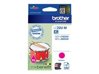 Brother LCLC22UM - XL - magenta - original - cartouche d'encre - pour Brother DCP-J785DW, MFC-J985DW; INKvestment Work Smart MFC-J985DW, MFC-J985DW XL LC22UM