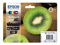 Epson Multipack 202XL - Pack de 5 - haute capacité - noir, jaune, cyan, magenta, photo noire - original - blister - cartouche d'encre - pour Expression Premium XP-6000, XP-6005, XP-6100, XP-6105 C13T02G74010