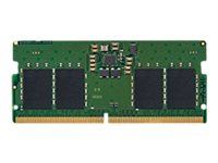 Kingston - DDR5 - module - 8 Go - SO DIMM 262 broches - 5600 MHz / PC5-44800 - CL46 - 1.1 V - mémoire sans tampon - ECC KCP556SS6-8