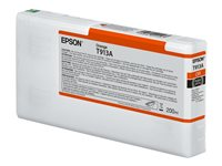 Epson T913A - 200 ml - orange - original - cartouche d'encre - pour SureColor SC-P5000, SC-P5000 STD Spectro, SC-P5000 Violet, SC-P5000 Violet Spectro C13T913A00