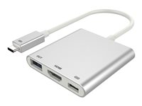 DLH DY-TU2720G - Adaptateur vidéo externe - USB-C 3.2 Gen 1 - HDMI - gris, aluminium DY-TU2720G
