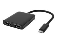DLH - Adaptateur vidéo - 24 pin USB-C mâle pour HDMI femelle - 19 cm - noir - support pour 4K60Hz DY-TU4840