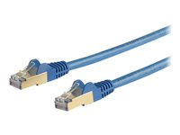 StarTech.com Cable reseau Ethernet RJ45 Cat6 de 7 m - Cordon de brassage blinde Cat 6 STP sans crochet - Fil Gigabit bleu (6ASPAT7MBL) - Cordon de raccordement - RJ-45 (M) pour RJ-45 (M) - 7 m - STP - CAT 6a - moulé, sans crochet - bleu 6ASPAT7MBL