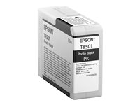 Epson T8501 - 80 ml - photo noire - original - cartouche d'encre - pour SureColor P800, P800 Designer Edition, SC-P800 C13T850100