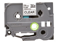 Brother TZe-151 - Adhésif standard - noir sur transparent - Rouleau (2,4 cm x 8 m) 1 cassette(s) ruban laminé - pour Brother PT-D600; P-Touch PT-750, D800, E550, E800, P750, P900, P950; P-Touch EDGE PT-P750 TZE151