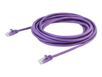 StarTech.com Câble réseau Cat6 UTP sans crochet - 5 m Violet - Cordon Ethernet RJ45 anti-accroc - Câble patch - Cordon de raccordement - RJ-45 (M) pour RJ-45 (M) - 5 m - CAT 6 - sans crochet - violet N6PATC5MPL