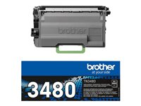 Brother TN3480 - À rendement élevé - noir - original - cartouche de toner - pour Brother HL-L5000, L5100, L5200, L6200, L6300, L6450, MFC-L5700, L6800, L6900, L6950, L6970 TN3480