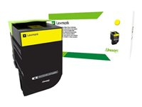 Lexmark - Jaune - original - cartouche de toner - pour Lexmark CX410de, CX410dte, CX410e, CX510de, CX510dhe, CX510dthe 80C2HYE