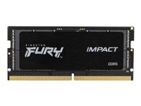 Kingston FURY Impact - DDR5 - kit - 32 Go: 2 x 16 Go - SO DIMM 262 broches - 4800 MHz / PC5-38400 - CL38 - 1.1 V - mémoire sans tampon - on-die ECC KF548S38IBK2-32