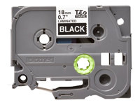 Brother TZe-345 - Adhésif standard - blanc sur noir - rouleau (1,8 cm x 8 m) 1 cassette(s) ruban laminé - pour Brother PT-D600; P-Touch PT-1880, D450, E550, E800, P900, P950; P-Touch Cube Plus PT-P710 TZE345