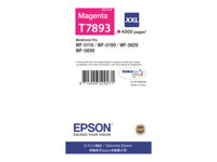 Epson T7893 - 34.2 ml - taille XXL - magenta - original - cartouche d'impression - pour WorkForce Pro WF-5110DW, WF-5190DW, WF-5190DW BAM, WF-5620DWF, WF-5690DWF, WF-5690DWF BAM C13T789340