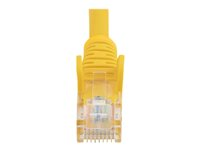 StarTech.com Câble réseau Cat5e UTP sans crochet - 50 cm Jaune - Cordon Ethernet RJ45 anti-accroc - Câble patch - Cordon de raccordement - RJ-45 (M) pour RJ-45 (M) - 50 cm - UTP - CAT 5e - sans crochet, bloqué - jaune 45PAT50CMYL